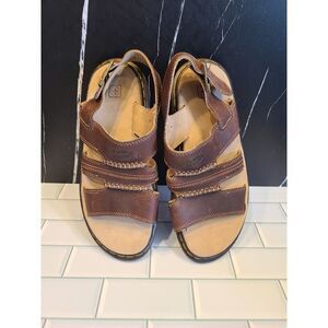 Dr. Martens Unisex 8B70 Y2K Brown Leather Fisherman Sandals Airwair | M 9/W 10